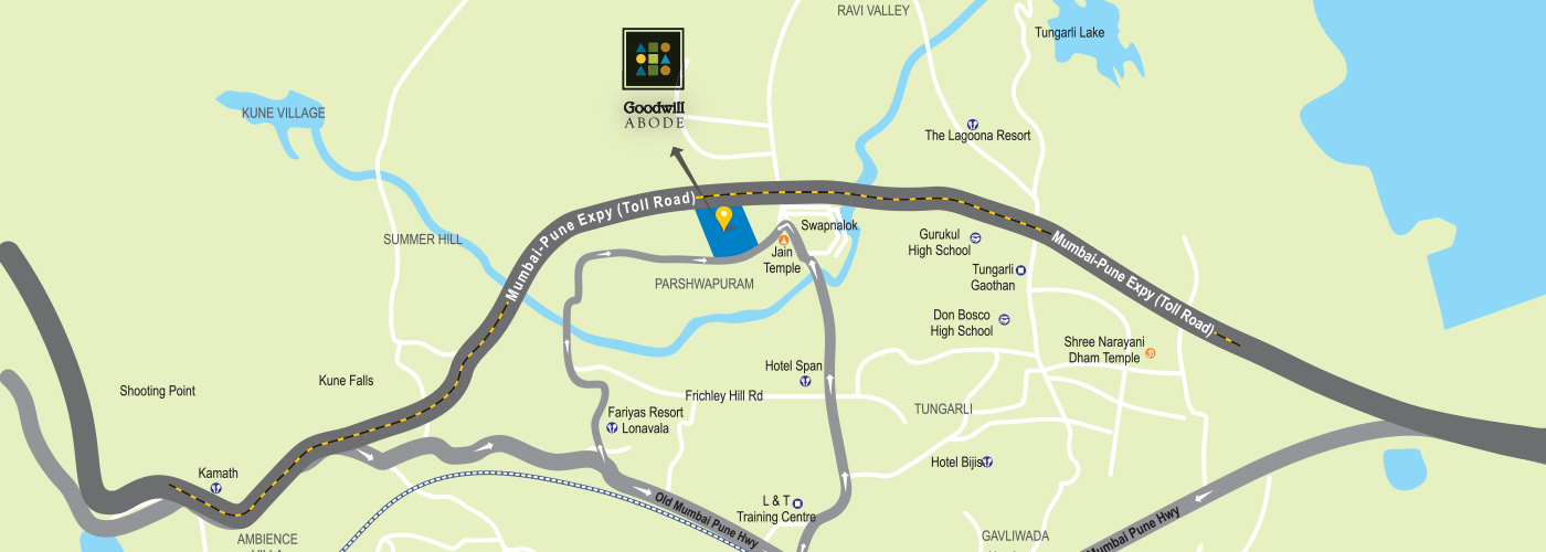 Abode Villas Project Lonavala Location Map - Goodwill Developers 