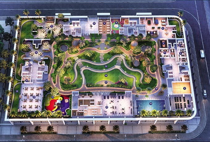 Goodwill Wisteria Vashi: Designer Lifestyle Podium & Clubhouse (50,000 Sq. Ft.)
